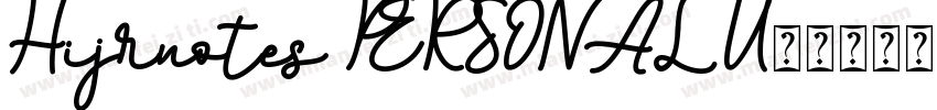 Hijrnotes PERSONAL U字体转换
